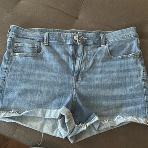 American Eagle Next Level Stretch Shorts Blue Denim